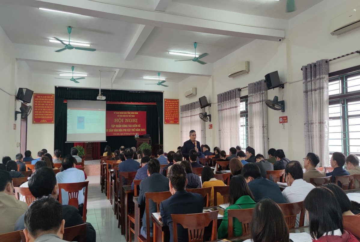 Ninh Bình: Tổ chức Hội nghị tập huấn công tác kiểm kê di sản văn hóa phi vật thể năm 2023 - Ảnh 2.