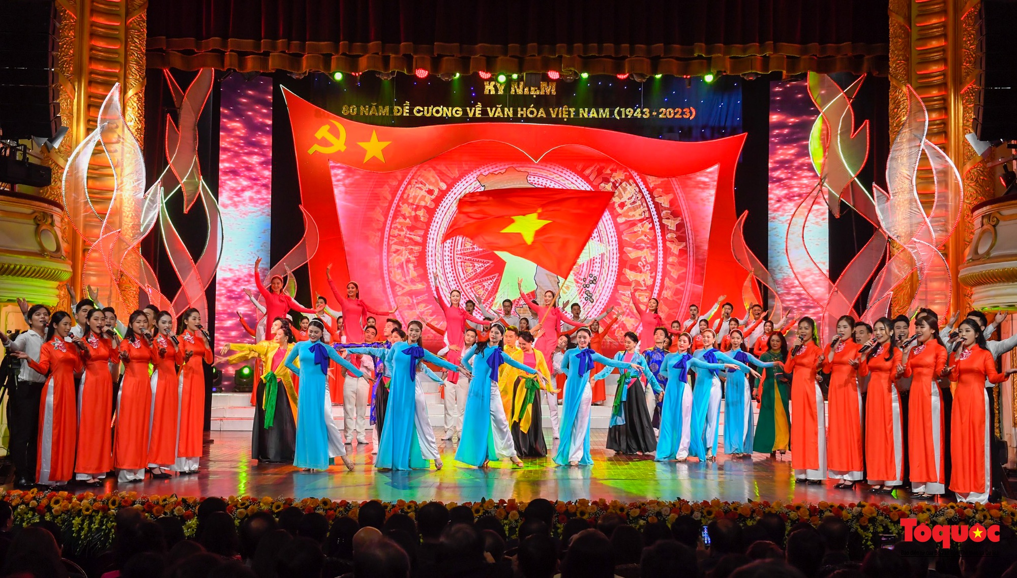 Chùm ảnh: Lễ kỷ niệm và chương trình nghệ thuật đặc biệt kỷ niệm 80 năm ra đời Đề cương văn hóa Việt Nam - Ảnh 4.