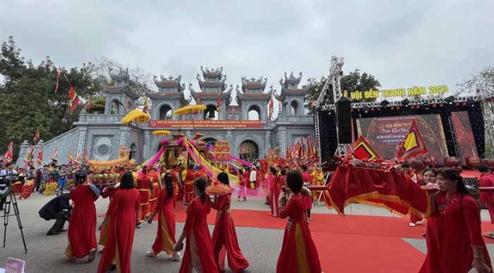 Ghi danh Lễ hội đền Tranh là Di sản văn hóa phi vật thể quốc gia - Ảnh 5.