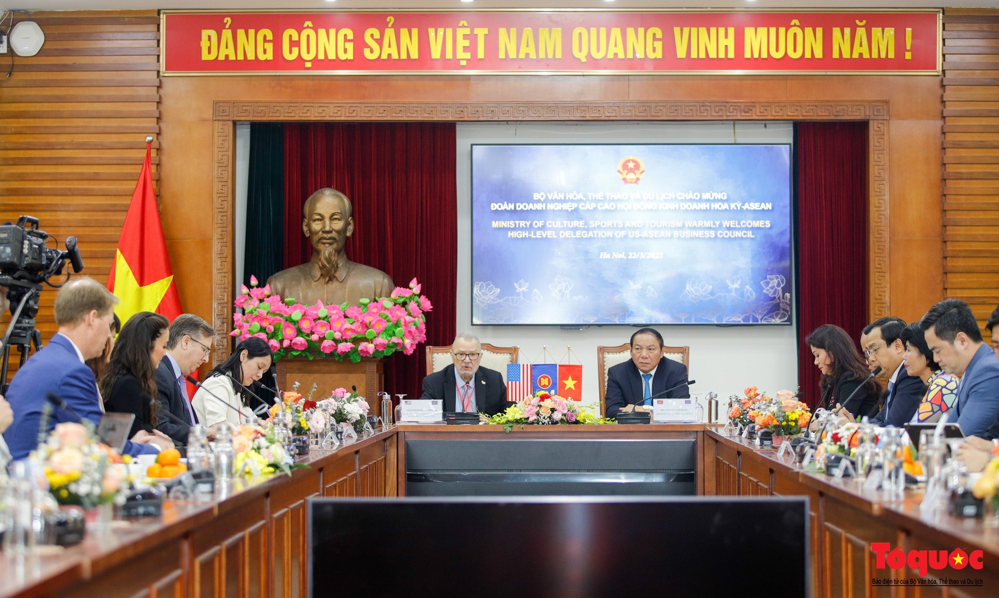 Thúc đẩy hợp tác giữa Bộ VHTTDL và Hội đồng Kinh doanh Hoa Kỳ ASEAN  - Ảnh 1.