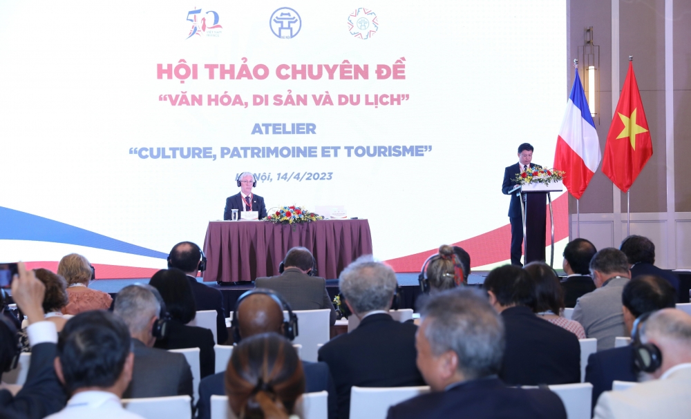 Thúc đẩy hợp tác lĩnh vực Văn hóa, Di sản và Du lịch giữa Việt Nam - Pháp - Ảnh 1.