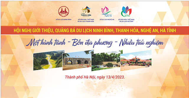 Hội nghị giới thiệu, quảng bá du lịch Ninh Bình - Thanh Hóa - Nghệ An - Hà Tĩnh sẽ diễn ra vào chiều 13/4/2023 tại Hà Nội - Ảnh 1.