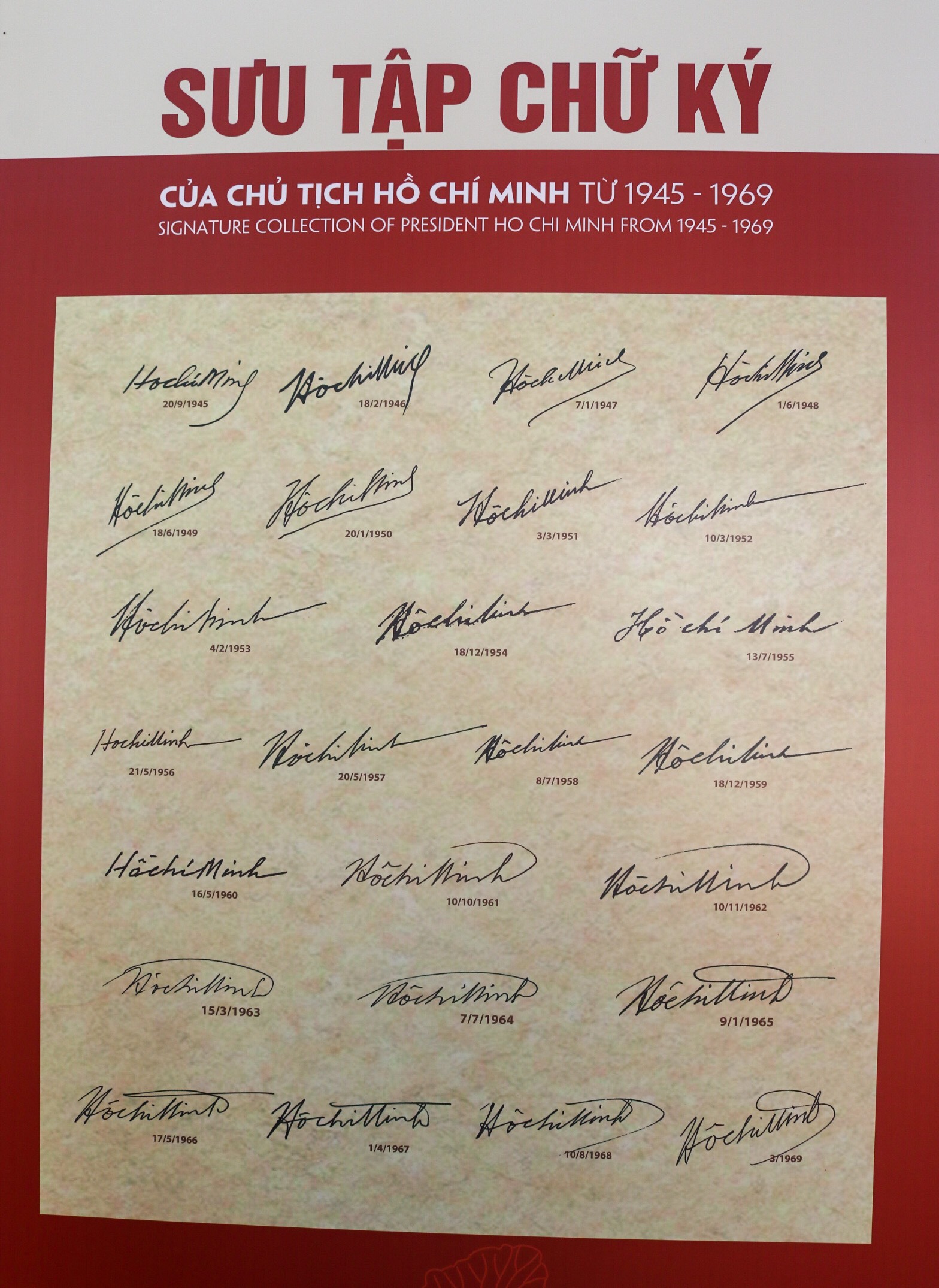 Trưng bày chữ ký và bút tích của Chủ tịch Hồ Chí Minh giai đoạn 1945 - 1969 - Ảnh 3.