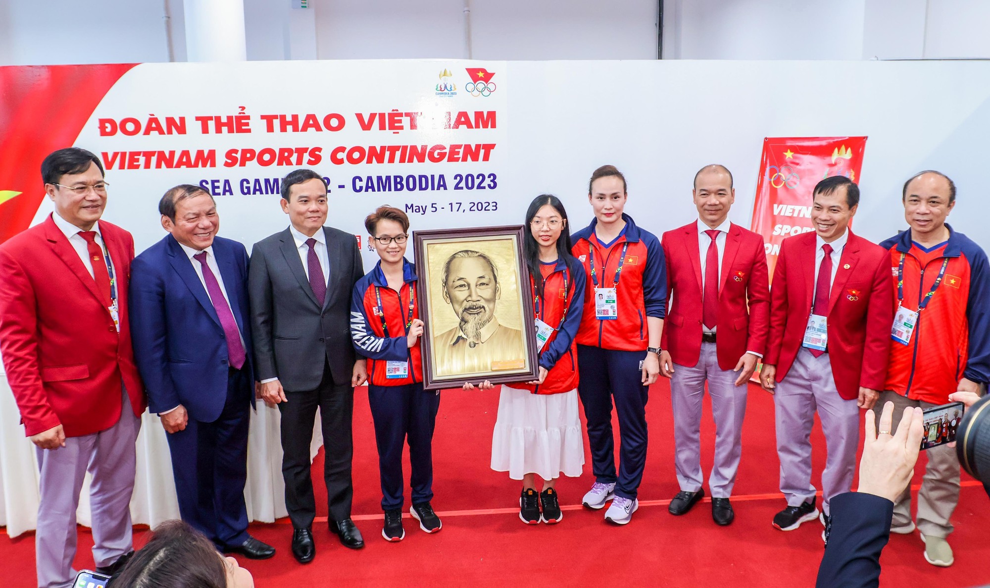 Phó Thủ tướng Trần Lưu Quang tin tưởng Đoàn Thể thao Việt Nam sẽ hoàn thành chỉ tiêu đề ra tại SEA Games 32 - Ảnh 3.