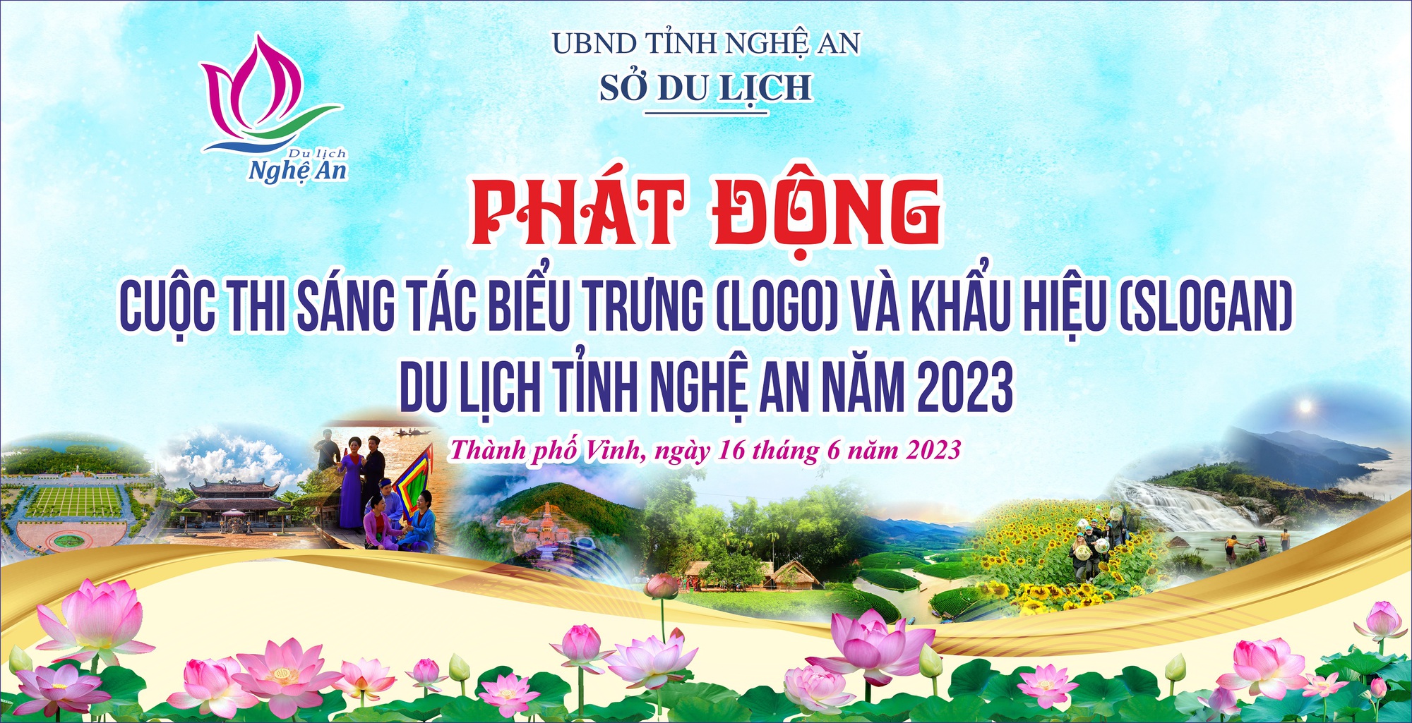 Phát động cuộc thi sáng tác biểu trưng và khẩu hiệu du lịch tỉnh Nghệ An năm 2023 - Ảnh 1.