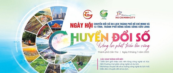 Ngày hội Chuyển đổi số du lịch Thành phố Hồ Chí Minh và 13 tỉnh, thành Đồng bằng sông Cửu Long năm 2023 - Động lực phát triển bền vững - Ảnh 1.