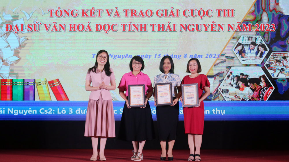 Trao giải Cuộc thi Đại sứ văn hóa đọc tỉnh Thái Nguyên - Ảnh 1.