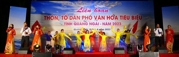 Liên hoan thôn, tổ dân phố văn hóa tiêu biểu tỉnh Quảng Ngãi - Ảnh 2.