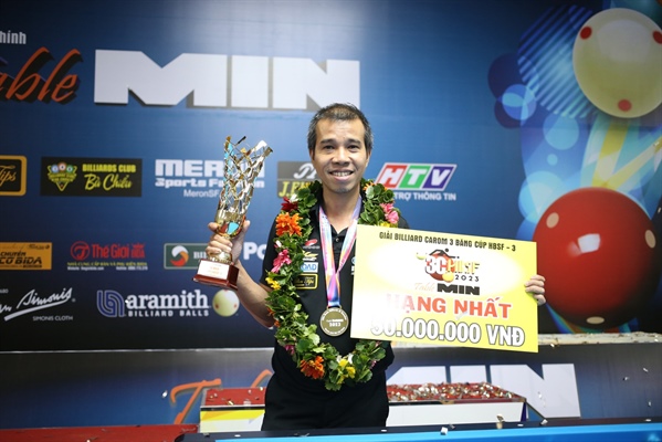 Cơ thủ số 1 Việt Nam vô địch “siêu giải đấu” Billiard Carom 3 băng HBSF - Ảnh 2.