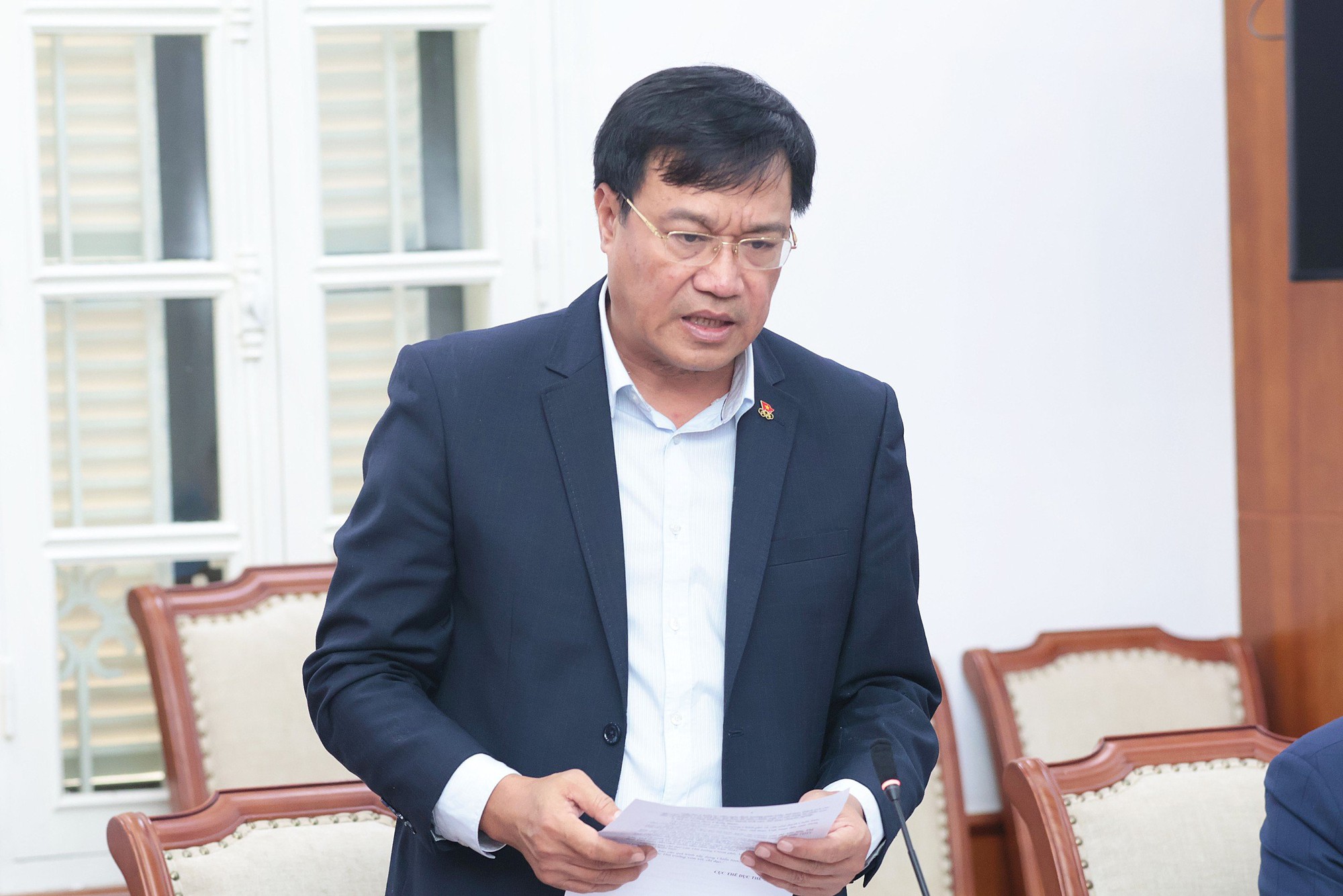 (Cục trưởng Đặng Hà Việt báo cáo về Chiến lược phát triển TDTT đến năm 2030, tầm nhìn đến năm 2045)
