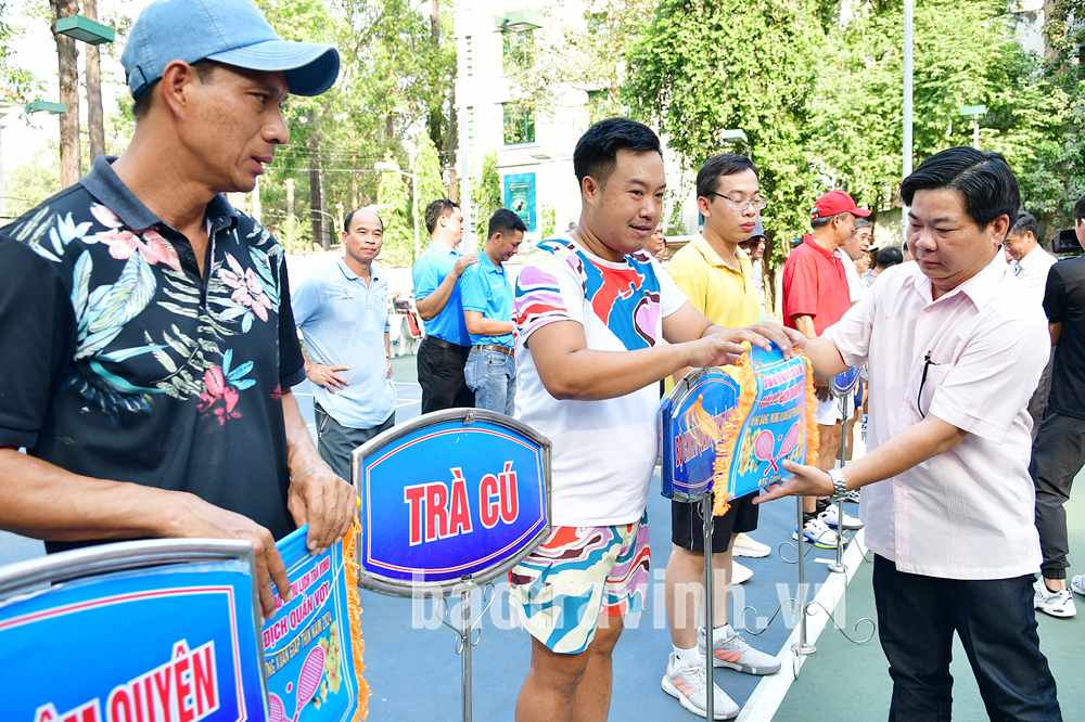 Trà Vinh: Trên 50 vận động viên tham gia giải vô địch Quần vợt mừng Đảng, mừng Xuân - Ảnh 1.