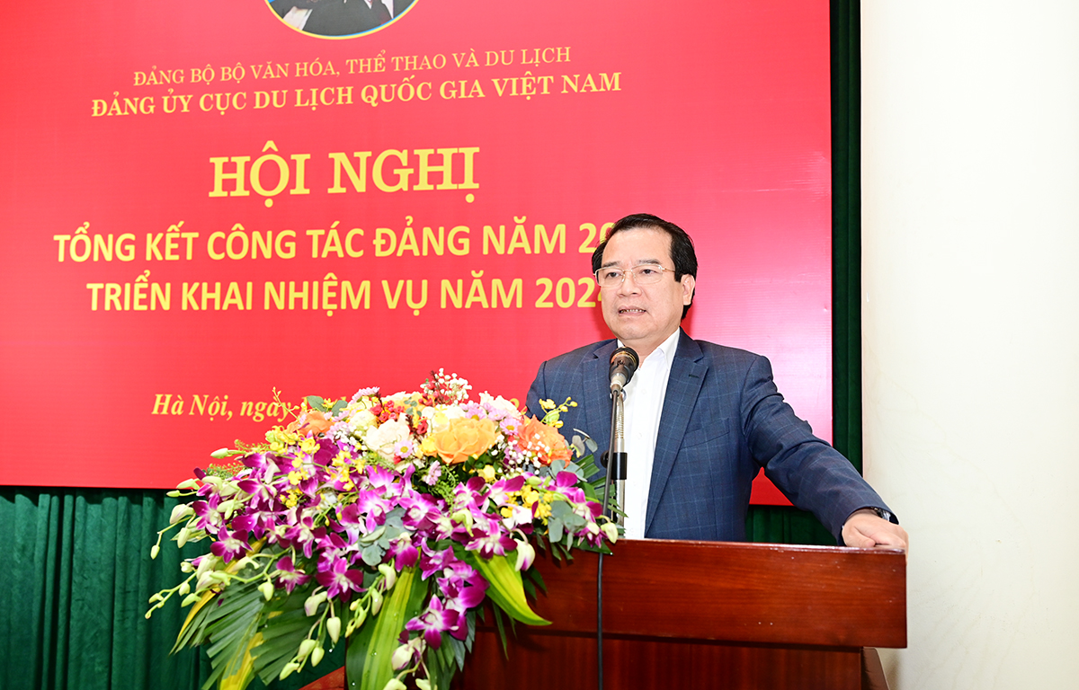 Đảng ủy Cục Du lịch Quốc gia Việt Nam tổ chức Hội nghị tổng kết công tác Đảng năm 2023, triển khai nhiệm vụ năm 2024 - Ảnh 2.