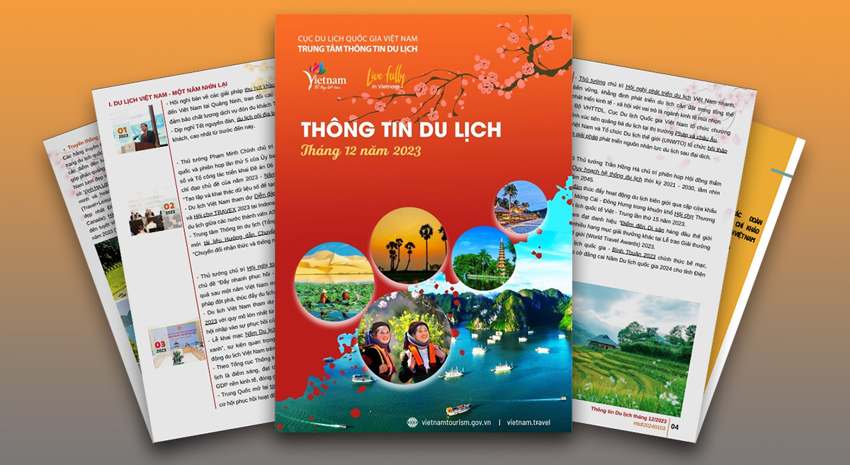 Ra mắt tài liệu Thông tin du lịch tháng 12/2023: Du lịch Việt Nam vượt chỉ tiêu đón khách - Ảnh 1.