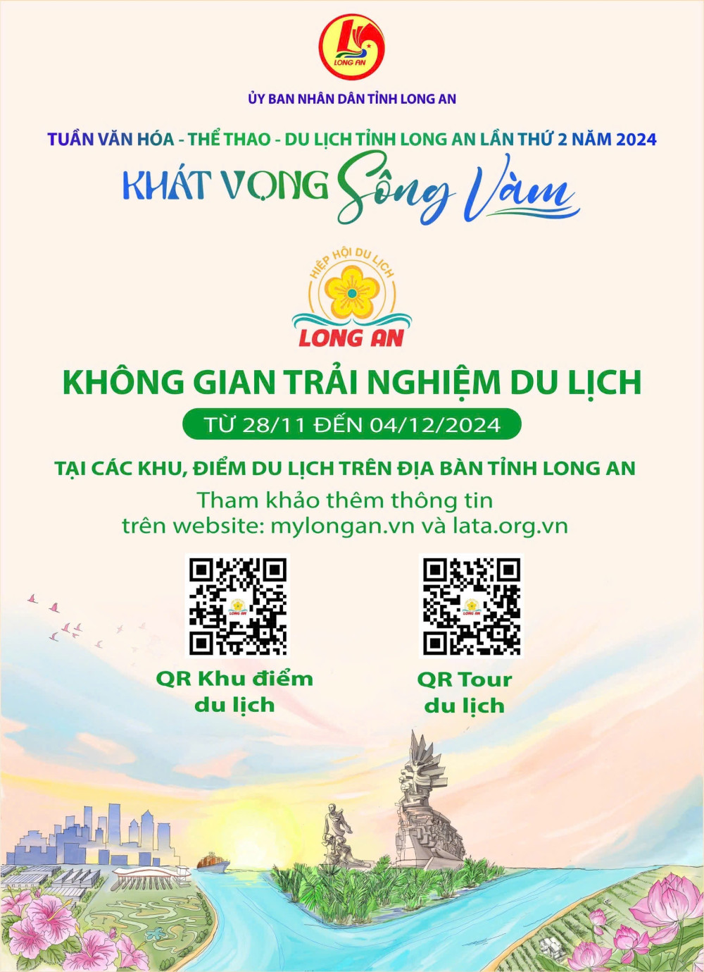 Các khu, điểm du lịch trên địa bàn tỉnh Long An đồng loạt miễn, giảm giá vào cổng trong Tuần Văn hóa, Thể thao và Du lịch - Ảnh 1.