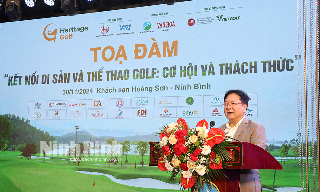 Ninh Bình: Cơ hội phát triển du lịch Golf gắn với bảo tồn, phát huy giá trị di sản - Ảnh 1.