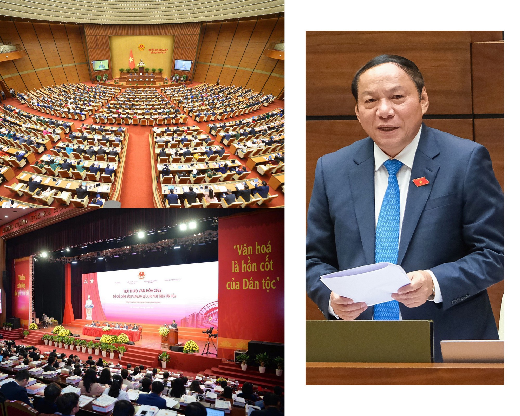 Bộ trưởng Nguyễn Văn Hùng: Quyết tâm xây dựng văn hóa trở thành động lực và nguồn lực trong sự phát triển bền vững - Ảnh 2.