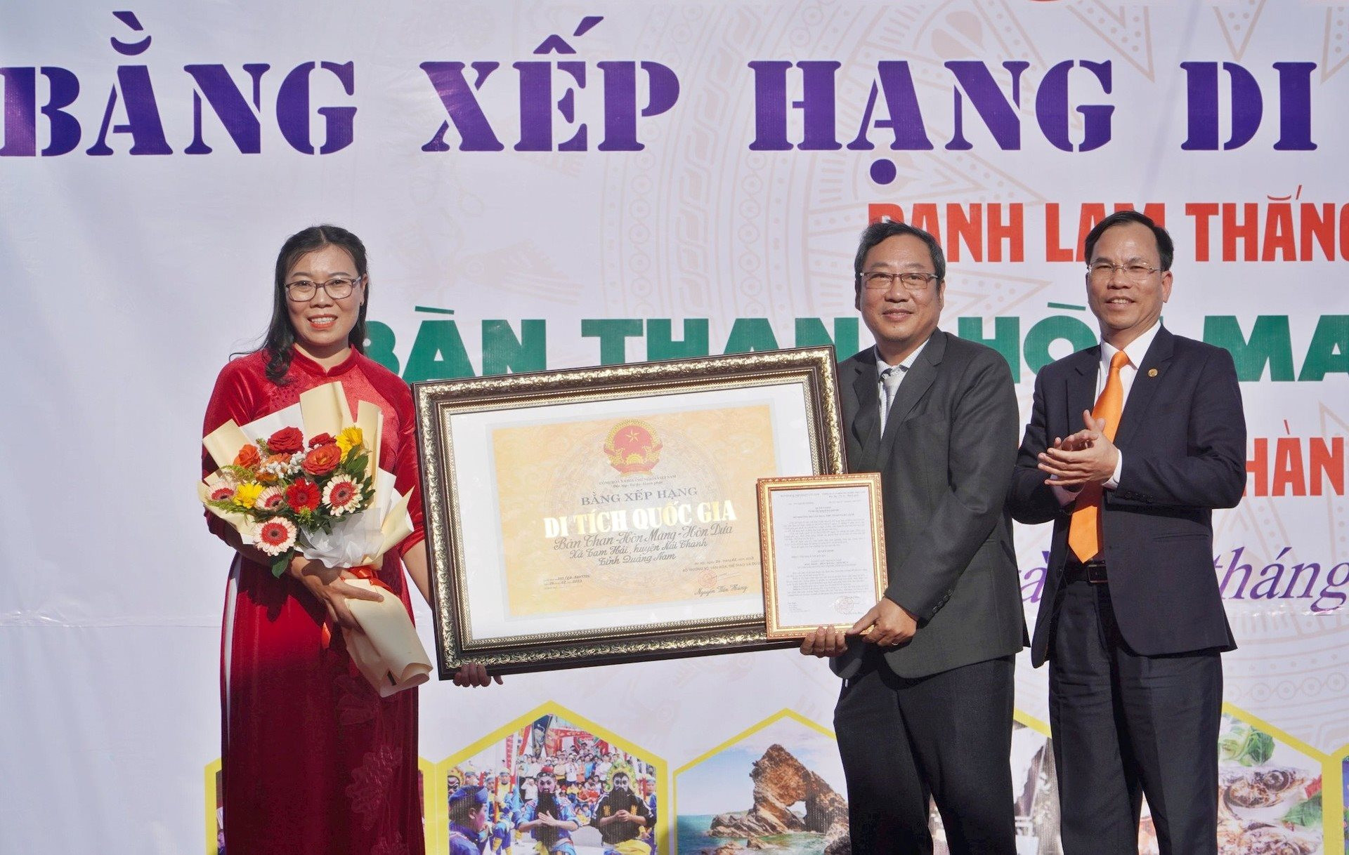 Quảng Nam: Đón nhận Bằng xếp hạng di tích quốc gia danh lam thắng cảnh Bàn Than - Hòn Mang - Hòn Dứa - Ảnh 2.