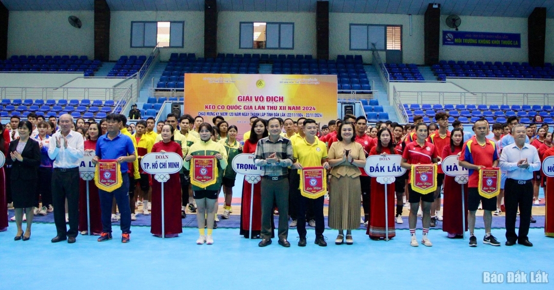 Đắk Lắk: Hơn 300 vận động viên tranh tài tại Giải vô địch kéo co quốc gia lần thứ XII năm 2024 - Ảnh 1.