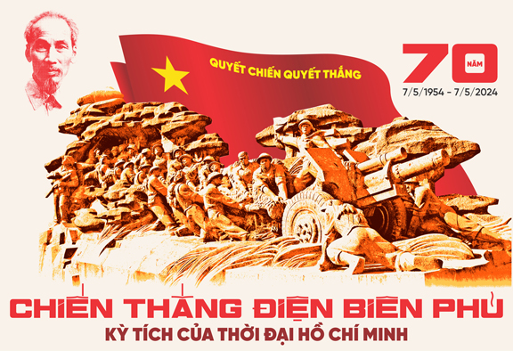 Phát hành bộ tranh cổ động tuyên truyền kỷ niệm 70 năm Ngày Chiến thắng Điện Biên Phủ (7/5/1954-7/5/2024) - Ảnh 2.