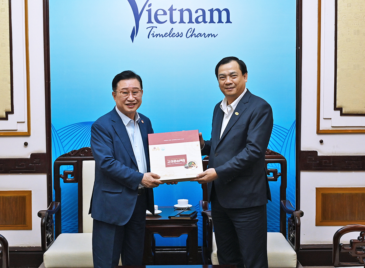 Cục trưởng Nguyễn Trùng Khánh tiếp và làm việc với Đại sứ Du lịch Việt Nam tại Hàn Quốc Lý Xương Căn - Ảnh 3.
