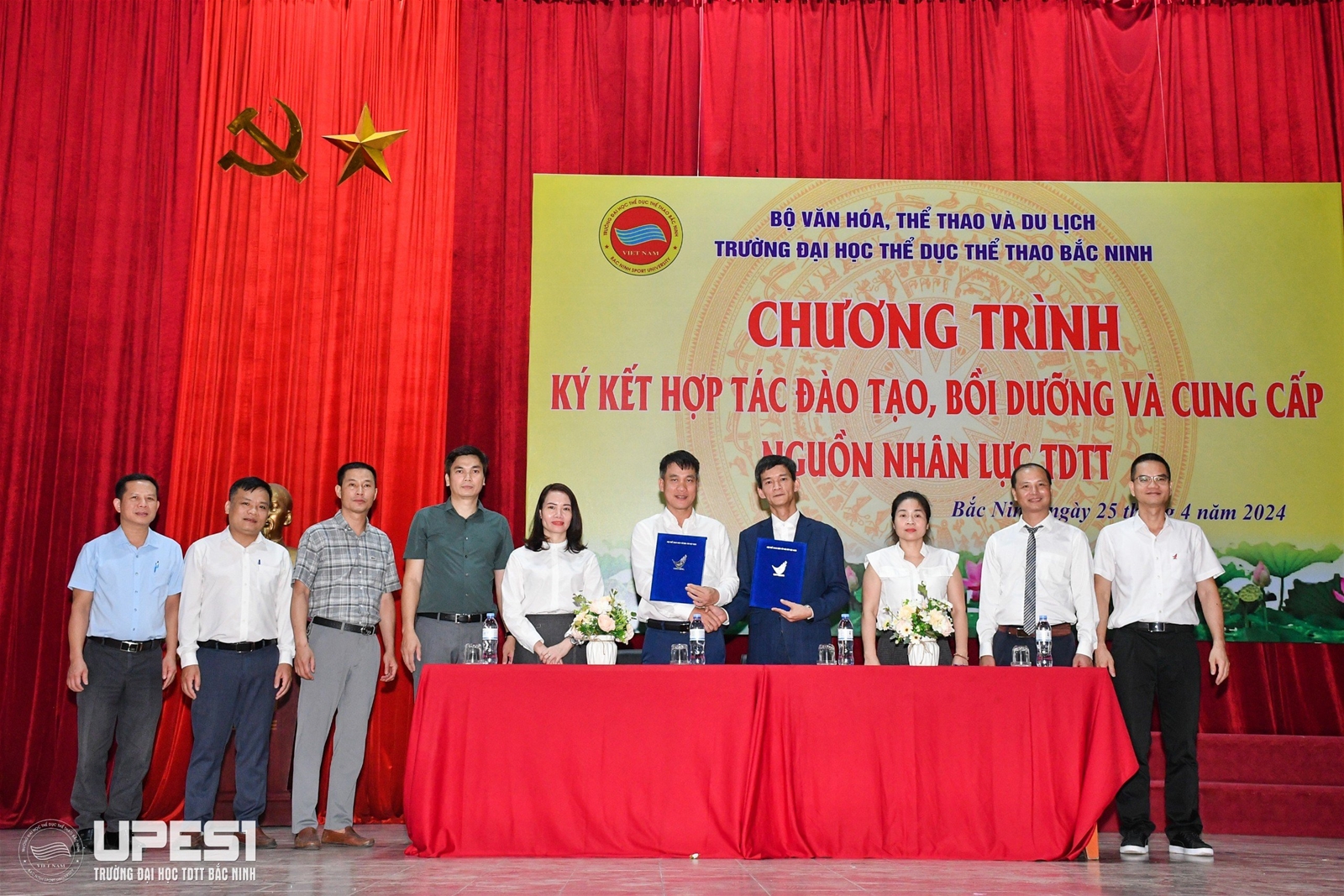 Chương trình ký kết hợp tác đào tạo, bồi dưỡng và cung cấp nguồn nhân lực TDTT tại Trường Đại học TDTT Bắc Ninh năm 2024 - Ảnh 3.