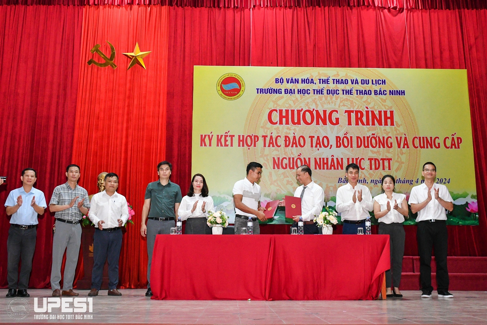 Chương trình ký kết hợp tác đào tạo, bồi dưỡng và cung cấp nguồn nhân lực TDTT tại Trường Đại học TDTT Bắc Ninh năm 2024 - Ảnh 5.