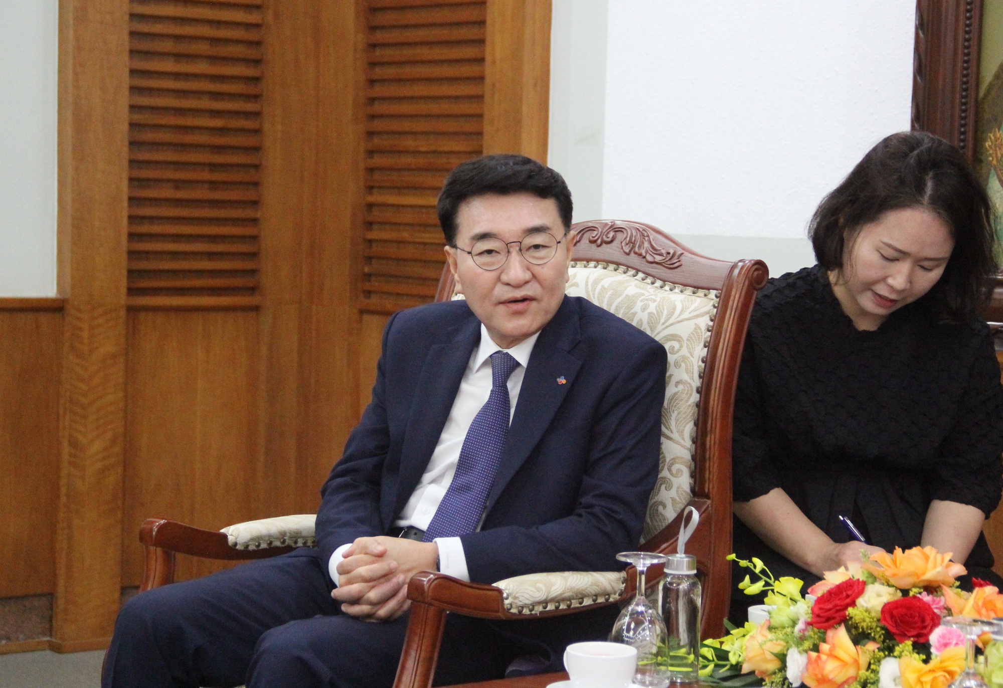 Thứ trưởng Hoàng Đạo Cương làm việc với Tập đoàn CJ Việt Nam: Thúc đẩy hợp tác phát triển bộ môn Taekwondo - Ảnh 2.