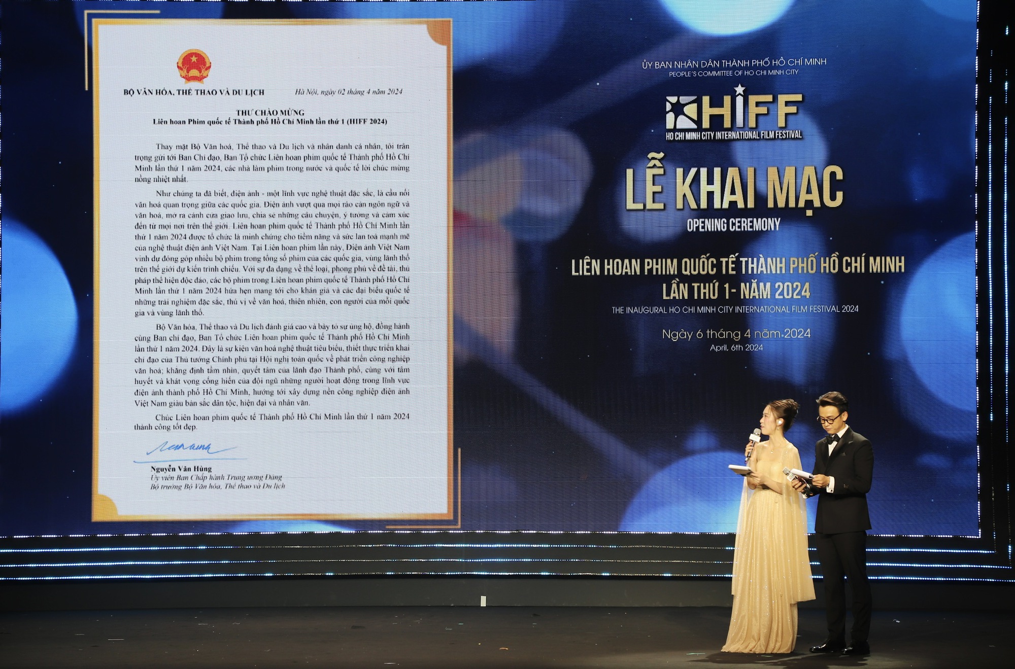Khai mạc Liên hoan Phim quốc tế Thành phố Hồ Chí Minh lần thứ 1 - HIFF 2024 - Ảnh 4.
