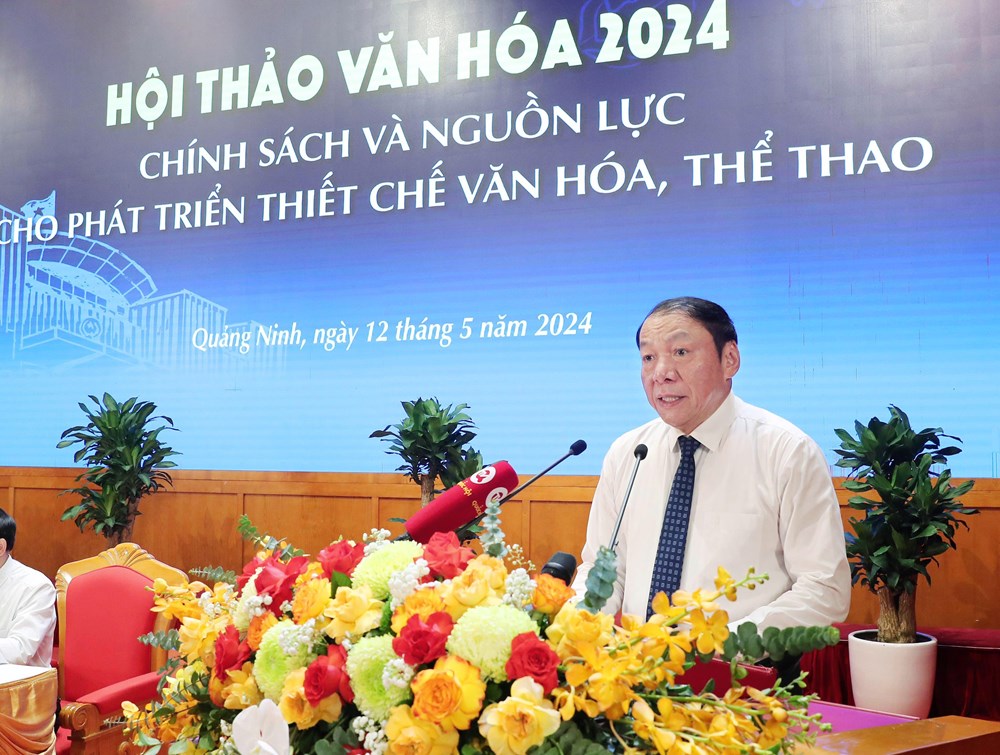 Phát biểu của Bộ trưởng Nguyễn Văn Hùng tại Hội thảo Văn hóa 2024 - Ảnh 1.