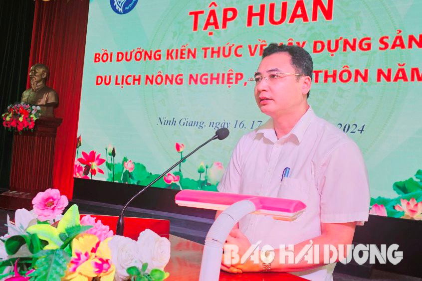 Hải Dương: Tập huấn về xây dựng sản phẩm du lịch nông nghiệp, nông thôn tại Ninh Giang - Ảnh 1.