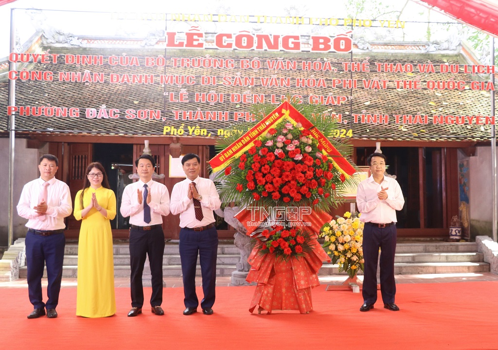 Thái Nguyên: Công bố Quyết định công nhận Danh mục di sản văn hóa phi vật thể quốc gia Lễ hội đền Lục Giáp - Ảnh 3.