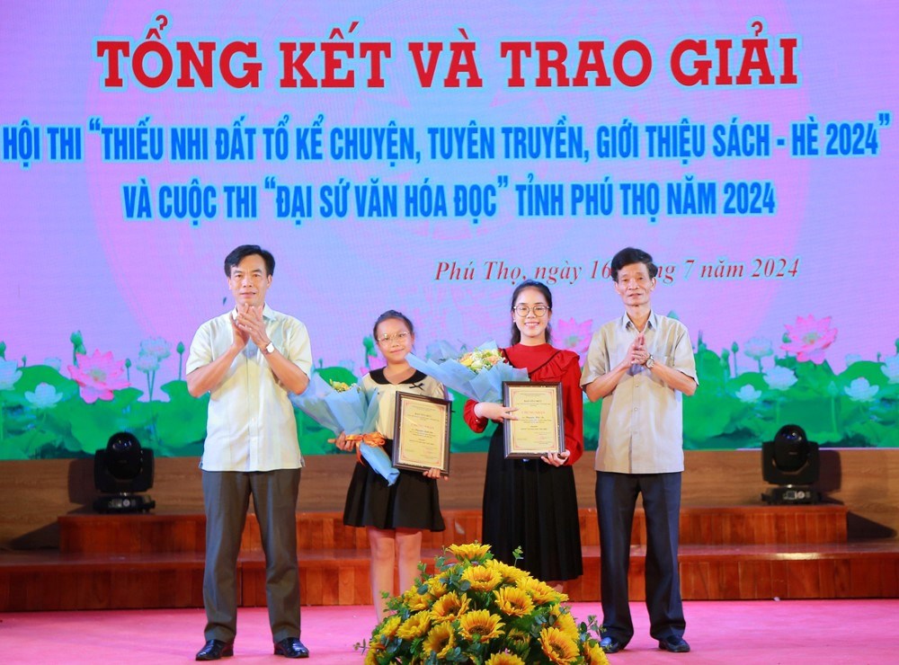 Trao giải Cuộc thi Đại sứ văn hóa đọc Phú Thọ năm 2024 - Ảnh 1.