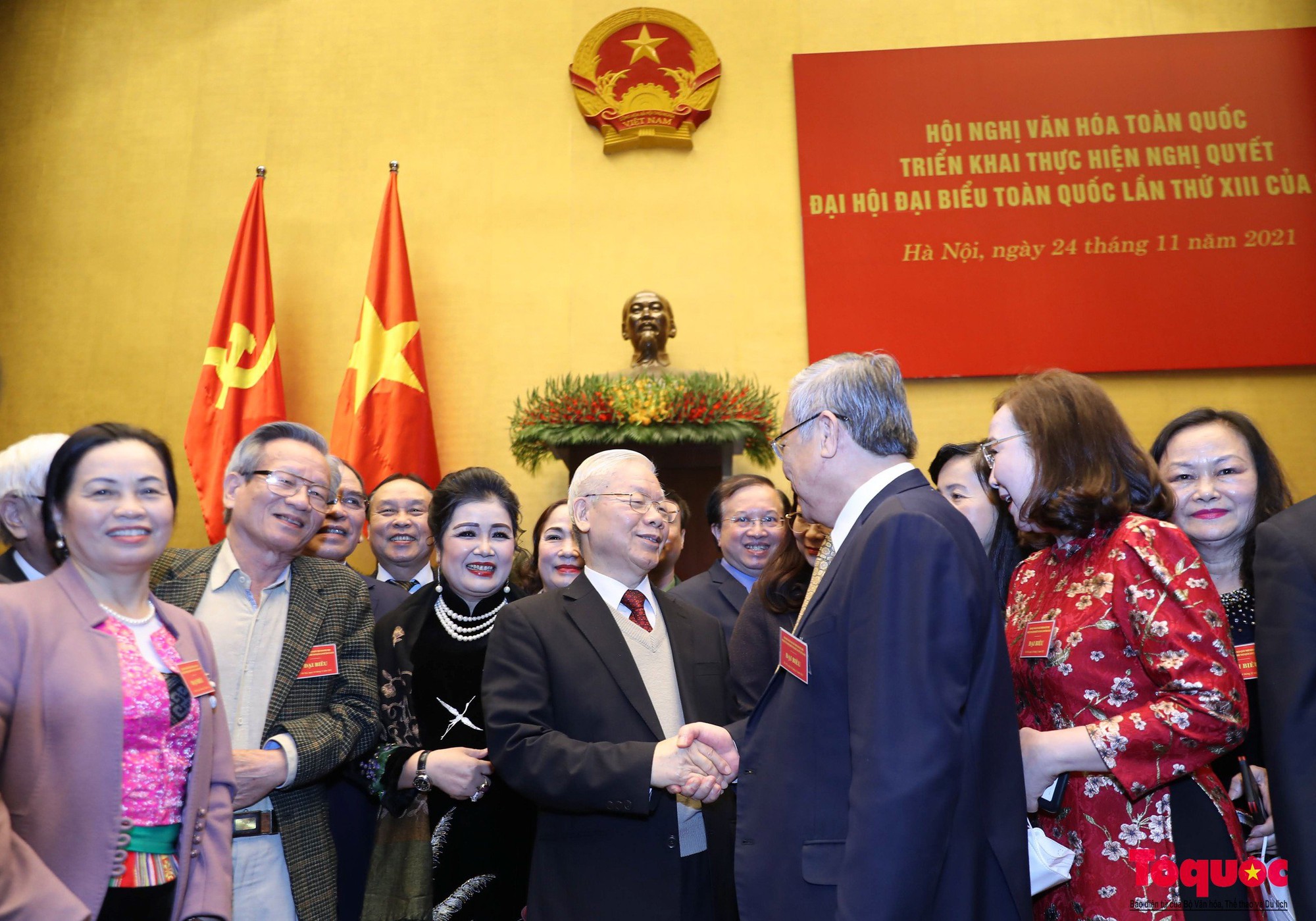Tổng Bí thư Nguyễn Phú Trọng: Nhà văn hóa lớn, hết lòng vì sự phát triển của nền văn hóa Việt Nam - Ảnh 1.