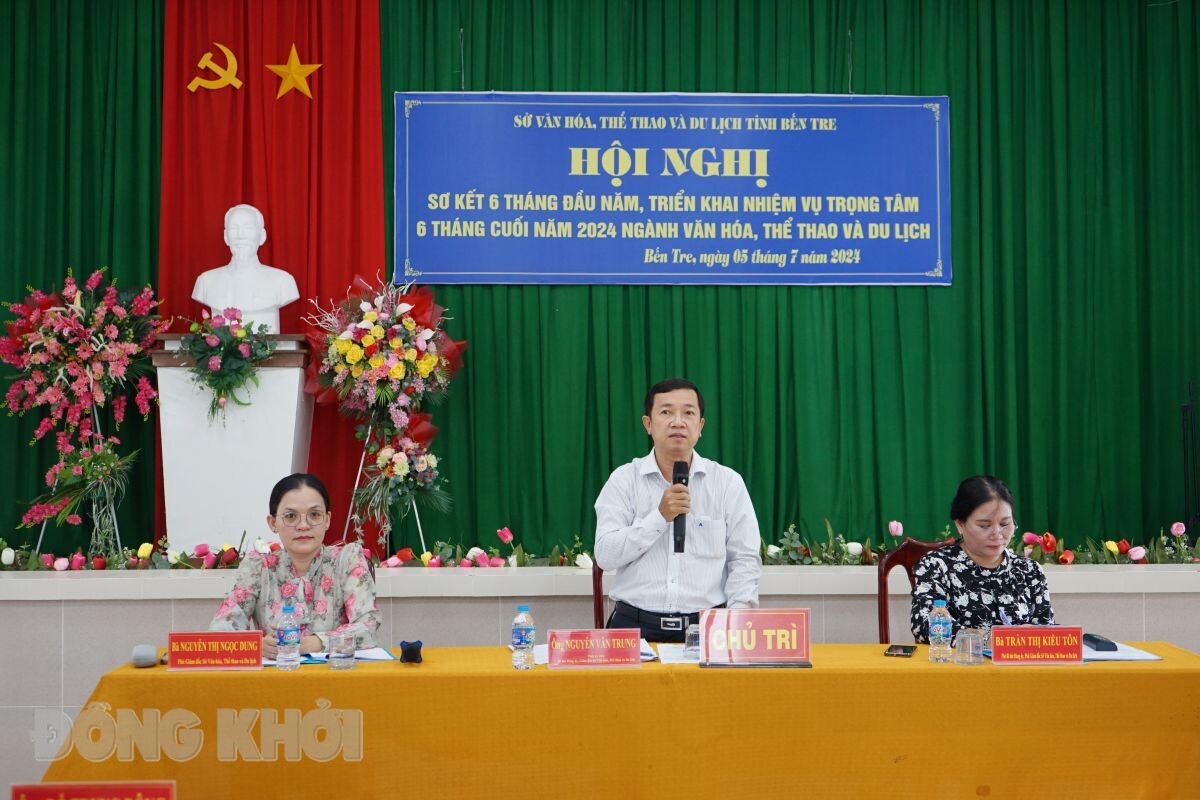 Bến Tre: Sơ kết 6 tháng đầu năm 2024 ngành văn hóa, thể thao và du lịch - Ảnh 1.