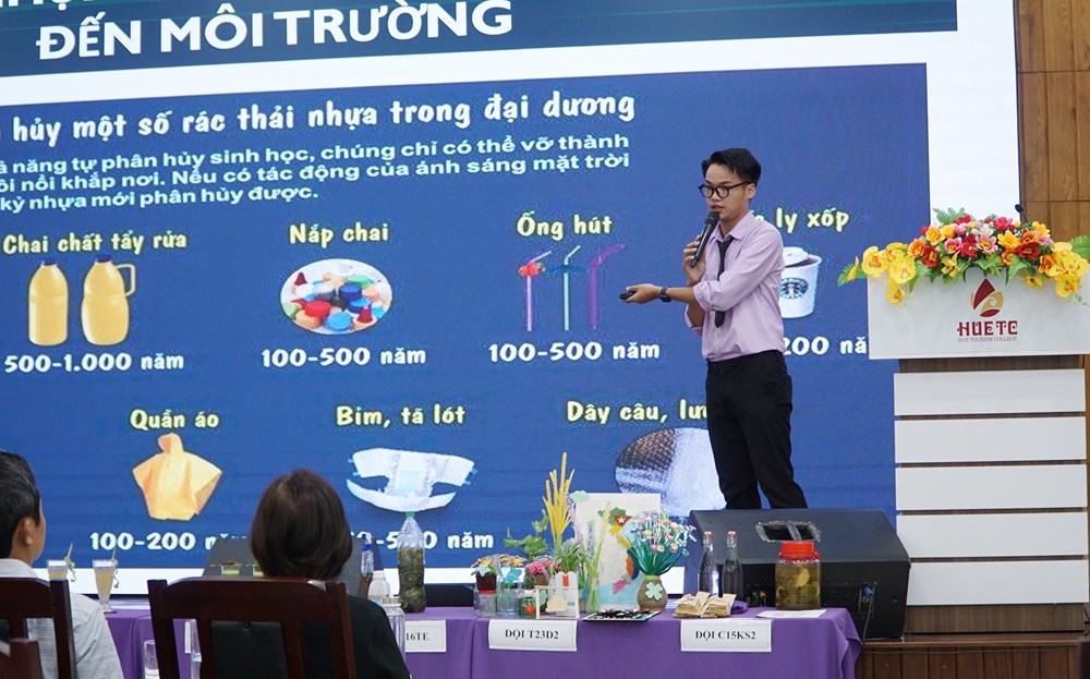 Học sinh, sinh viên thi sáng kiến giảm thải nhựa hoạt động du lịch  - Ảnh 2.