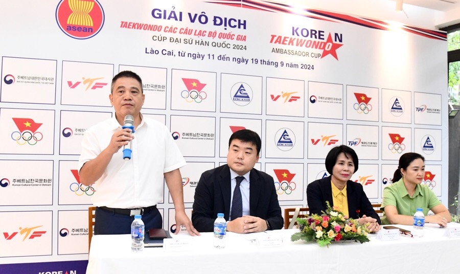 Giải Vô địch Taekwondo các CLB quốc gia – Cúp Đại sứ Hàn Quốc năm 2024: cơ hội cho các VĐV trẻ - Ảnh 1.