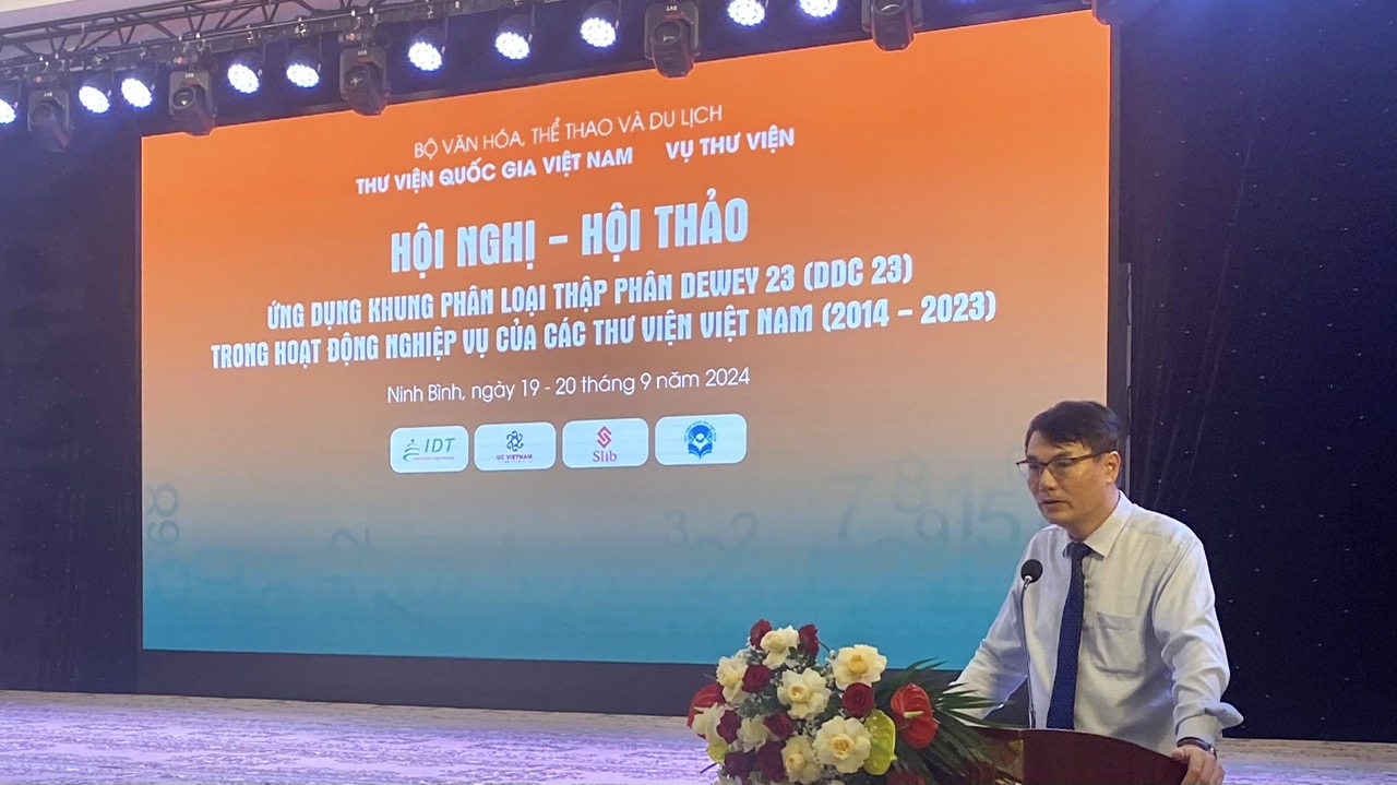 Hội nghị - Hội thảo “Ứng dụng Khung phân loại thập phân Dewey 23 (DDC 23) trong hoạt động nghiệp vụ của các thư viện Việt Nam (2014 - 2023)&quot; - Ảnh 2.