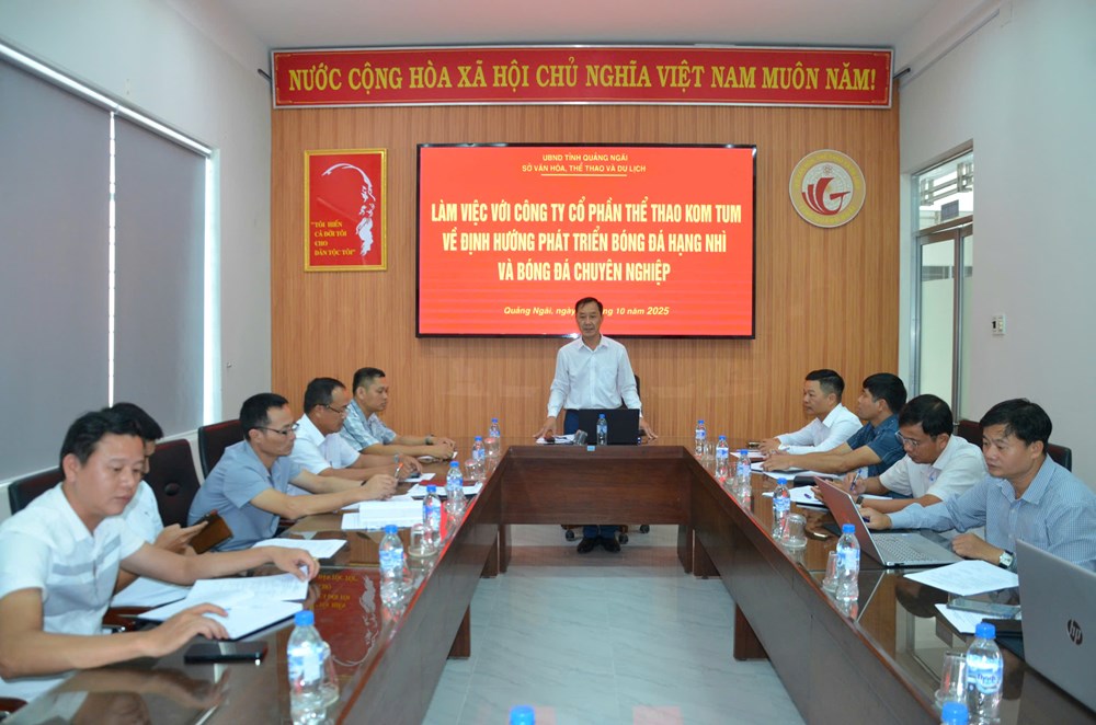 Quảng Ngãi định hướng phát triển bóng đá hạng Nhì và bóng đá chuyên nghiệp - Ảnh 1. Quảng Ngãi định hướng phát triển bóng đá hạng Nhì và bóng đá chuyên nghiệp - Ảnh 1.