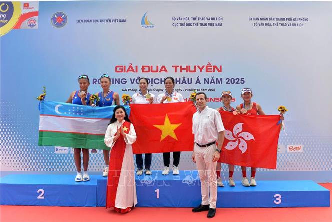 Đội tuyển Việt Nam giành 6 Huy chương Vàng tại Giải Rowing vô địch châu Á 2025 - Ảnh 3. Đội tuyển Việt Nam giành 6 Huy chương Vàng tại Giải Rowing vô địch châu Á 2025 - Ảnh 3.