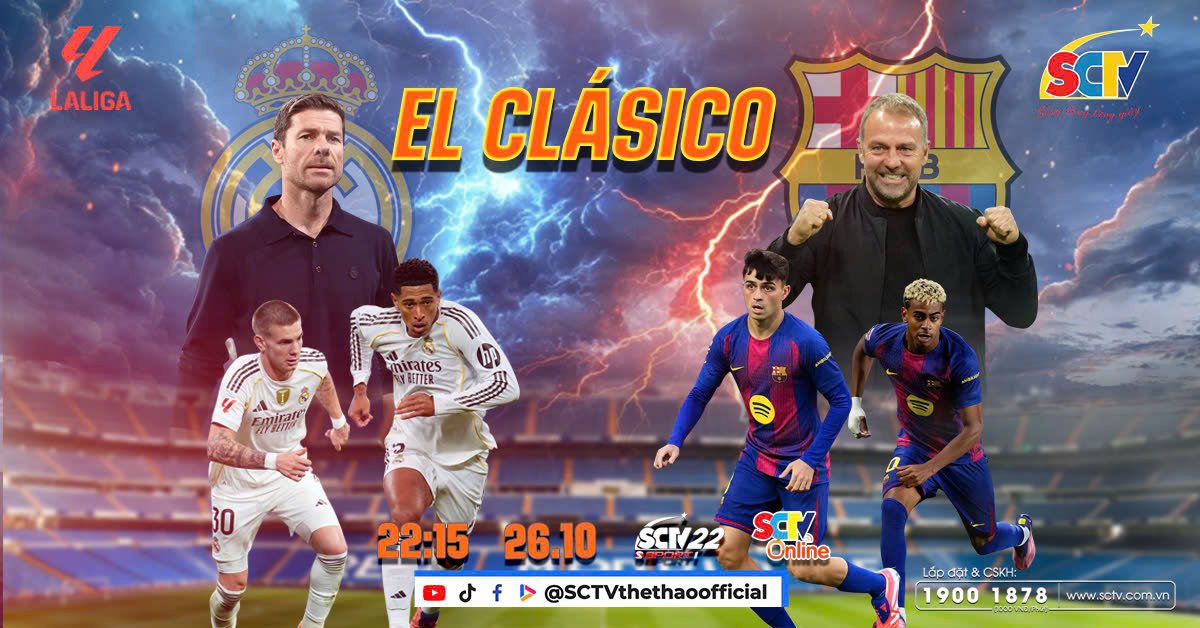 El Clásico 2025/26: "Cuộc chiến vương quyền" tại Santiago Bernabéu - Ảnh 1. El Clásico 2025/26: "Cuộc chiến vương quyền" tại Santiago Bernabéu - Ảnh 1.