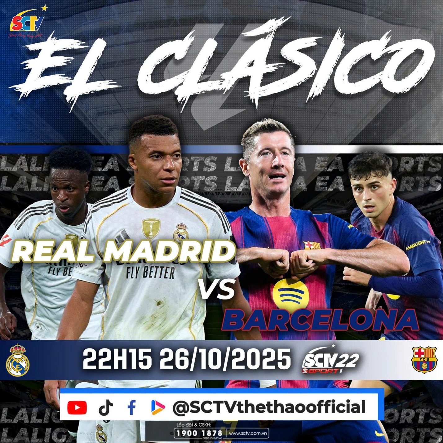 El Clásico 2025/26: "Cuộc chiến vương quyền" tại Santiago Bernabéu - Ảnh 2. El Clásico 2025/26: "Cuộc chiến vương quyền" tại Santiago Bernabéu - Ảnh 2.
