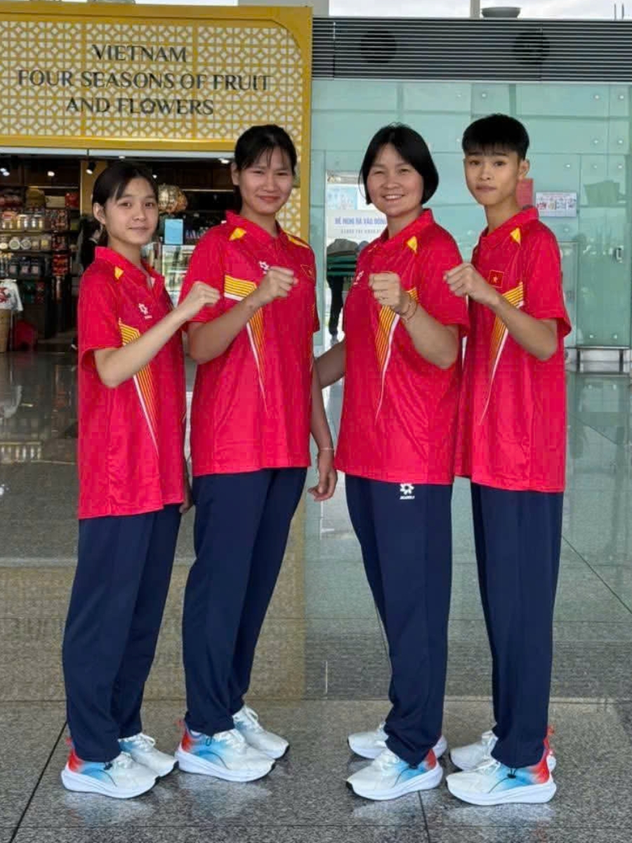 Taekwondo Việt Nam chính thức lên đường tham dự Đại hội thể thao Trẻ châu Á lần thứ 3 - Ảnh 2. Taekwondo Việt Nam chính thức lên đường tham dự Đại hội thể thao Trẻ châu Á lần thứ 3 - Ảnh 2.