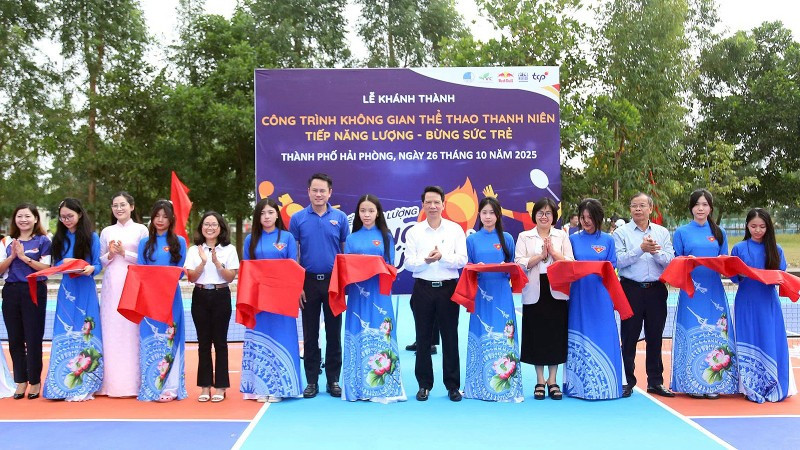 Khánh thành công trình thể thao thanh niên phục vụ gần 20 nghìn người dân - Ảnh 1. Khánh thành công trình thể thao thanh niên phục vụ gần 20 nghìn người dân - Ảnh 1.