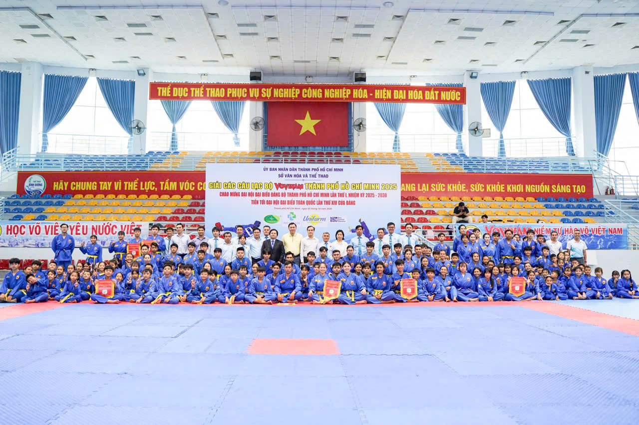 150 athletes compete in the 2025 Ho Chi Minh City VOVINAM Club Tournament - Photo 3. 150 vận động viên tranh tài Giải các CLB VOVINAM TP.HCM 2025 - Ảnh 3.