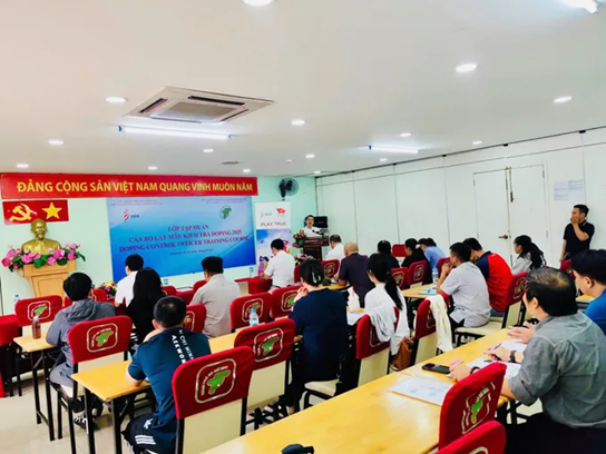 Nâng cao nghiệp vụ cán bộ lấy mẫu doping - Ảnh 1. Nâng cao nghiệp vụ cán bộ lấy mẫu doping - Ảnh 1.