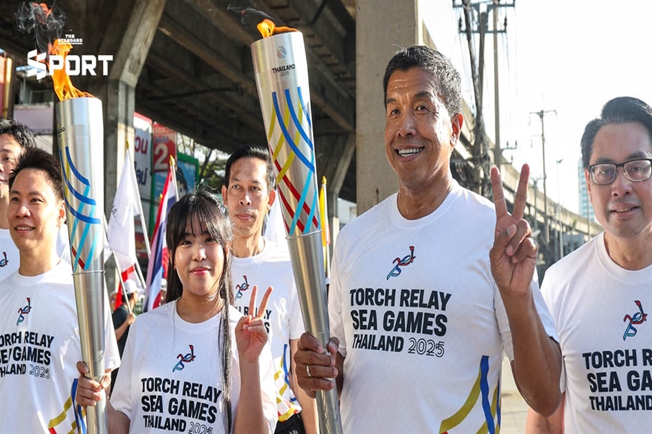 Thái Lan tổ chức lễ rước đuốc SEA Games và ASEAN Para Games 2025 - Ảnh 1. Thái Lan tổ chức lễ rước đuốc SEA Games và ASEAN Para Games 2025 - Ảnh 1.