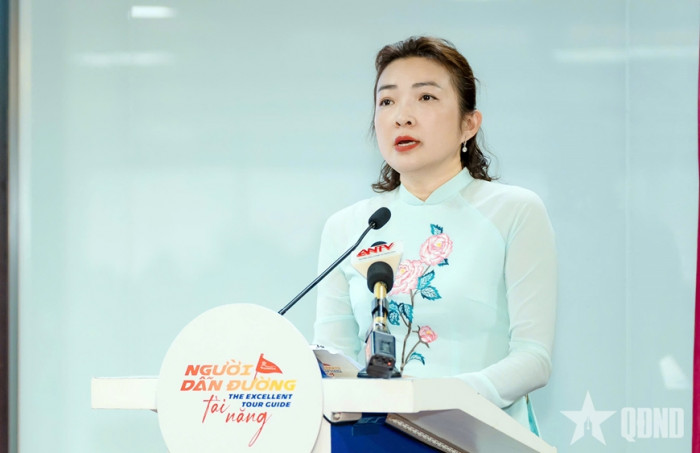 Ho Chi Minh-byen: For første gang har en turguidekonkurranse blitt omgjort til et reality-TV-program - Bilde 1. TP Hồ Chí Minh: Lần đầu tiên hội thi hướng dẫn viên du lịch thành chương trình truyền hình thực tế - Ảnh 1.