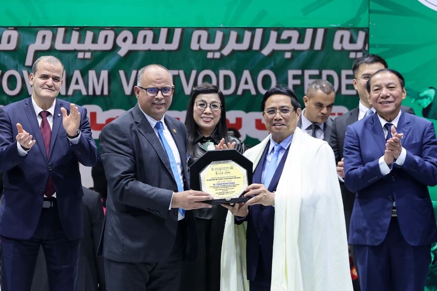Thủ tướng Phạm Minh Chính thăm Liên đoàn Vovinam tại Algeria- Ảnh 7.