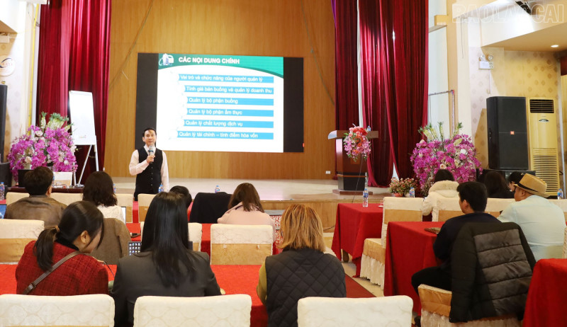 Lào Cai: Bồi dưỡng nâng cao kỹ năng quản lý, vận hành cơ sở lưu trú du lịch - Ảnh 2. Lào Cai: Bồi dưỡng nâng cao kỹ năng quản lý, vận hành cơ sở lưu trú du lịch - Ảnh 2.