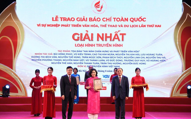 Trao Giải Báo chí toàn quốc "Vì sự nghiệp phát triển Văn hoá Việt Nam" lần thứ Ba